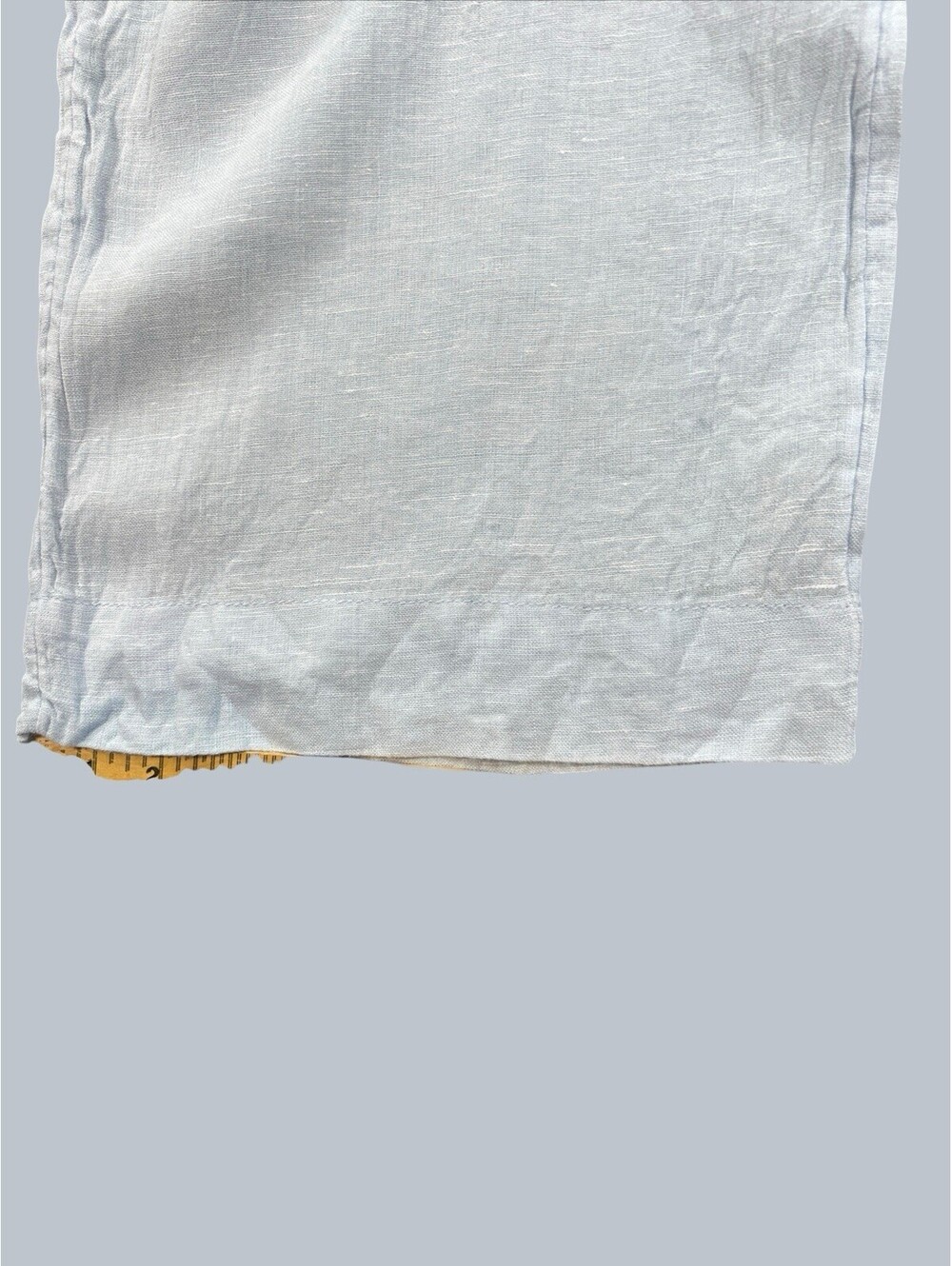 Joie M Pastel Blue 100% Linen Wide Leg Pull-on Cropped Pants Beach Coastal Resor - Picture 10 of 14